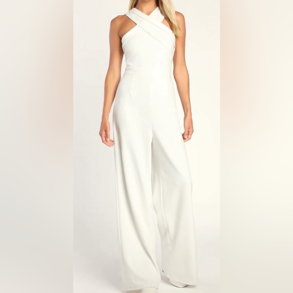 Lulu white Jumpsuit size large